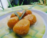 Foto langkah ke 7 dari resep Bola-bola Labu Kuning Kuah Santan.