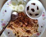 A picture of step 3 of Soya Matar Pulao.