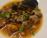 A picture of step 5 of Zuppa mare e monti sea and mountain soup.