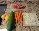 Foto del paso 1 de la receta: Pulpo con puré de verduras (todo en Airfryer)