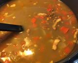 Une image de l'étape 10 de Soupe de lentilles au poivron rouge et lardons.