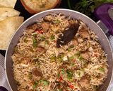 A picture of step 7 of Veg pulao.