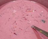 A picture of step 3 of Beetroot Mixed Vegetable Raita.