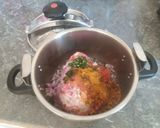 A picture of step 3 of Lamb Tripe with Chickpeas.