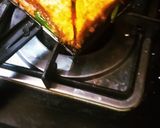 A picture of step 5 of Veggie cheggie Grill Masala Toast.