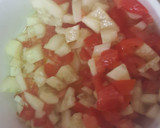Foto del paso 7 de la receta: Lubina frita acompañada con arroz blanco y ensalada de pepino