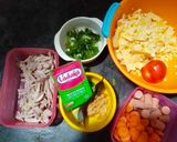 Foto langkah ke 3 dari resep Sup jagung cinta penuh warna.