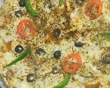 A picture of step 4 of Maxican pizza omelette.