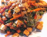 Foto langkah ke 5 dari resep Tumis tahu dan sayur.