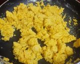 A picture of step 2 of Chickpea flour burfi/ besan burfi.