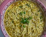 A picture of step 4 of Maggi man-chow soupy noodle 🍜.