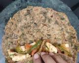 Multigrain methi thepla roll with bell pepper & paneer stuffing recipe step 9 photo