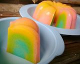 Foto langkah ke 4 dari resep 🌈Puding Roti Tawar Pelangi🌈.
