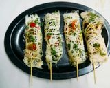 A picture of step 15 of Chicken net crepes.