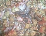 A picture of step 4 of Achari Mushroom.
