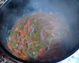 Foto del paso 6 de la receta: Cazuela de bonito con fideos gordos y gambas
