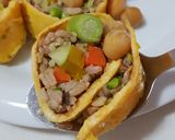 รูปขั้นตอนการทำที่ 3 ของ ไข่ม้วนข้าวกล้องคลุกปลาทู
