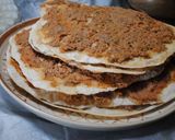 A picture of step 34 of Lahmacun pizza.