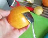 Foto del paso 5 de la receta: Gelatina 🍊🍎''Frutas encapsuladas''