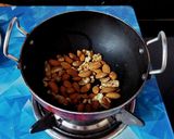 A picture of step 1 of Choco Almond-Walnut Fudge.