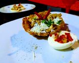 Foto del paso 5 de la receta: Canastilla de plátano con pollo