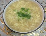A picture of step 3 of Egg Drop Soup.
