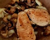 A picture of step 2 of All in One Pan Red Peppered Chicken, Mushrooms+ Onion😋.