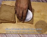 A picture of step 2 of Layered Bread Malpua.