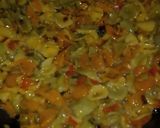 Foto del paso 3 de la receta: Tortilla de fideos multicolores