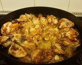 Foto del paso 5 de la receta: Pollo a la traviatta en disco de arado
