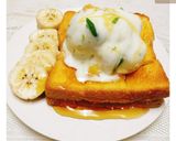 รูปขั้นตอนการทำที่ 8 ของ 🥞ฮันนี่โทสต์ไอศกรีมกะทิ - Honey Toast coconut milk ice cream🍯