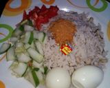 A picture of step 4 of Rice and beans (garau garau).