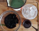 Foto langkah ke 4 dari resep Es Cincau Kuah Santan Pandan.
