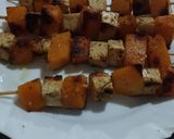 Foto del paso 5 de la receta: Brochetas de Calabaza y Queso Tofu (menú vegano)