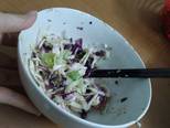 Salad Bắp cải trắng, tím và xà lách bước làm 8 hình