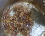 A picture of step 1 of Chicken Biryani.