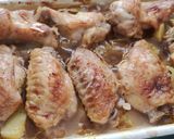 Foto del paso 7 de la receta: Alitas de pollo al horno con verduras y salsa Barbacoa🍗