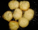 A picture of step 3 of Puff puff with black tea.