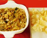 A picture of step 8 of Cluster beans koottu mixed with rice.