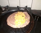 A picture of step 3 of Ragi Masala Dosa.