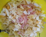 Foto del paso 2 de la receta: Ensalada de fideos, jamón, queso, etc