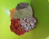A picture of step 2 of Arbi masala curry.