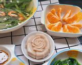Hình bước làm 5 của món Cơm nhà với chả cá và cải bó xôi