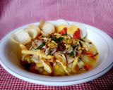 Foto langkah ke 5 dari resep Bubur Ayam dan Kuah Kaldu Ayam.