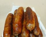 A picture of step 1 of Sausage rolls in puff pastry.