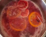 A picture of step 2 of Stovetop Mulled Wine (non-alcoholic).