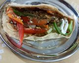 A picture of step 3 of Tacos from leftovers Rotis.