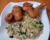 Egg fried rice recipe step 2 photo