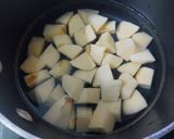 A picture of step 1 of Leftover Potato Masala.