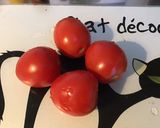 Une image de l'étape 1 de Salade de tomates et carottes à la burrata,huile de truffe et balsamique blanc.